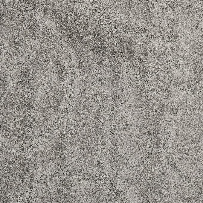 SAFAVIEH Florida Shag Collection Runner Rug - 2'3" x 7', Grey, Scroll Design, Non-Shedding & Easy to Clean, High-Low Plush Pile, Ideal for Bedroom, Foyer, Hallway (SG455-8013)