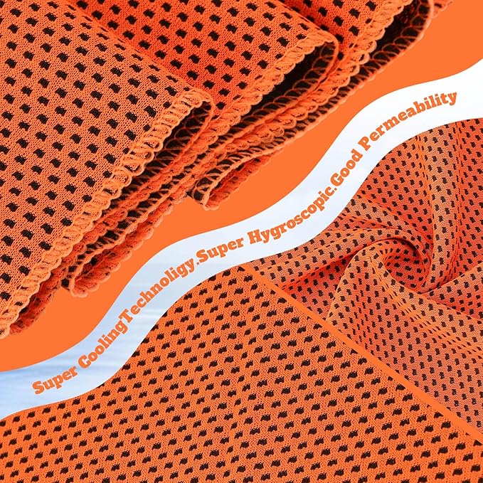 Cooling Towel Bulk - Neck & Face Cool Chilly Towels Microfiber Breathable Sport Sweat Rag for Gym, Yoga, Travel, Camping, Running, Outdoor