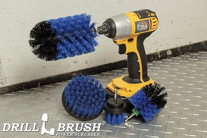 4 Piece Bundle - Add a Mini Original Brush to Our 3 Piece Marine Drill Brush Scrubbing Kit
