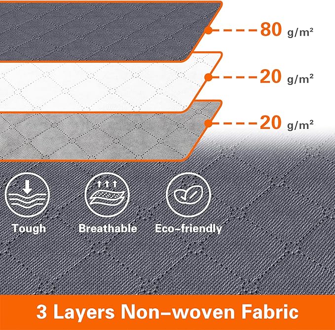 Vieshful 5 Pack Underbed Storage Bags 75L Foldable Clothes Bag Large Capacity Storage Containers with Clear Window Reinforced Handles Zippered Organizer Non-Woven for Comforter Blanket Bedding
