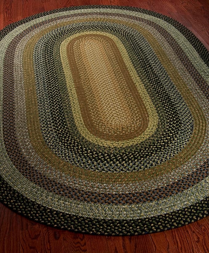 SAFAVIEH Washable Rug Outdoor Braided Collection - 3' Round, Multi, Handmade & Reversible, Non-Shedding & Easy to Clean, Ideal for Patio, Backyard, Mudroom (BRD308A)