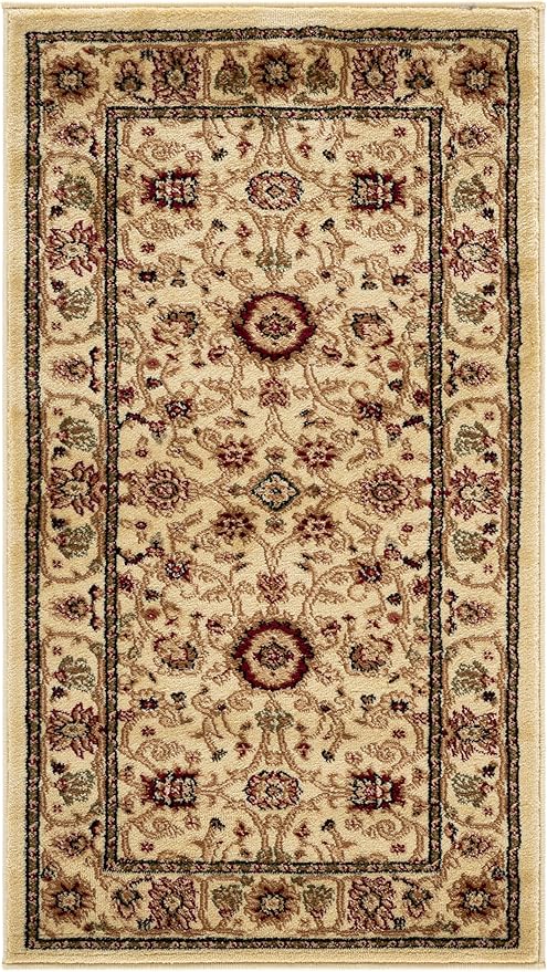 SAFAVIEH Lyndhurst Collection Accent Rug - 2'3" x 4', Ivory & Ivory, Traditional Oriental Design, Non-Shedding & Easy Care, Ideal for High Traffic Areas in Entryway, Living Room, Bedroom (LNH212L)