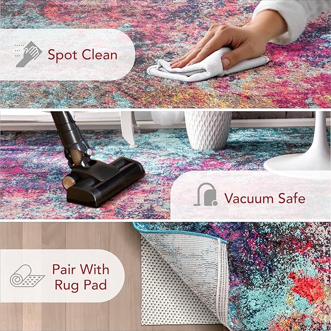 nuLOOM Reva Colorful Abstract Accent Rug, 3x5, Multi