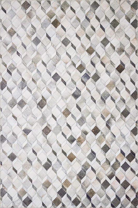 Loloi Maddox Collection MAD-02 Grey/Mocha 2'-3" x 3'-9" Accent Rug