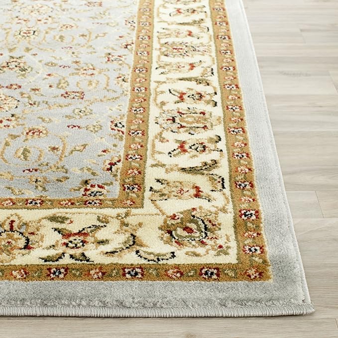 SAFAVIEH Lyndhurst Collection Runner Rug - 2'3" x 21', Light Blue & Ivory, Traditional Oriental Design, Non-Shedding & Easy Care, Ideal for High Traffic Areas in Living Room, Bedroom (LNH312B)