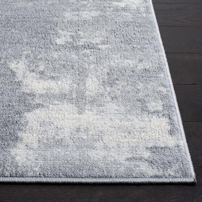 SAFAVIEH Jasper Collection Area Rug - 6' x 9', Light Grey & Ivory, Modern Abstract Design, Non-Shedding & Easy Care, Ideal for High Traffic Areas in Living Room, Bedroom (JSP101F)