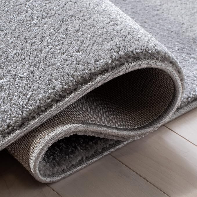 SAFAVIEH Carousel Kids Collection Accent Rug - 2' x 3', Grey & Pink, Non-Shedding & Easy Care, Ideal for High Traffic Areas for Boys & Girls in Playroom, Nursery, Bedroom (CRK163F)