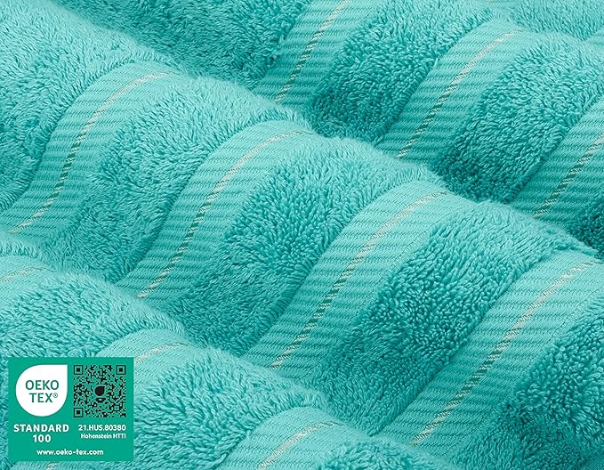 American Soft Linen 35x70 Jumbo Large Bath Towel, 600 GSM 100% Cotton Turkish Bath Sheet, Oversized Luxury Bath Towel for Bathroom Beach and Pool, Turquoise