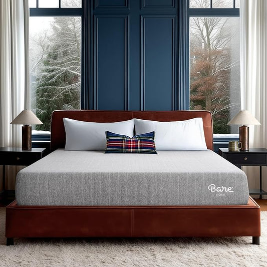 Bare Home Twin Mattress - Medium Firm - Extra Thick Visco Elastic Memory Foam - CertiPUR-US Certified - Support & Pressure Relief - Minimal Motion Transfer - 100 Night Trial