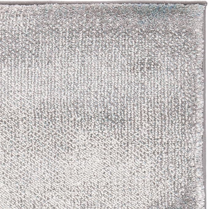 SAFAVIEH Galaxy Collection Area Rug - 4' Square, Blue & Grey, Modern Abstract Design, Non-Shedding & Easy Care, Ideal for High Traffic Areas in Living Room, Bedroom (GAL117M)