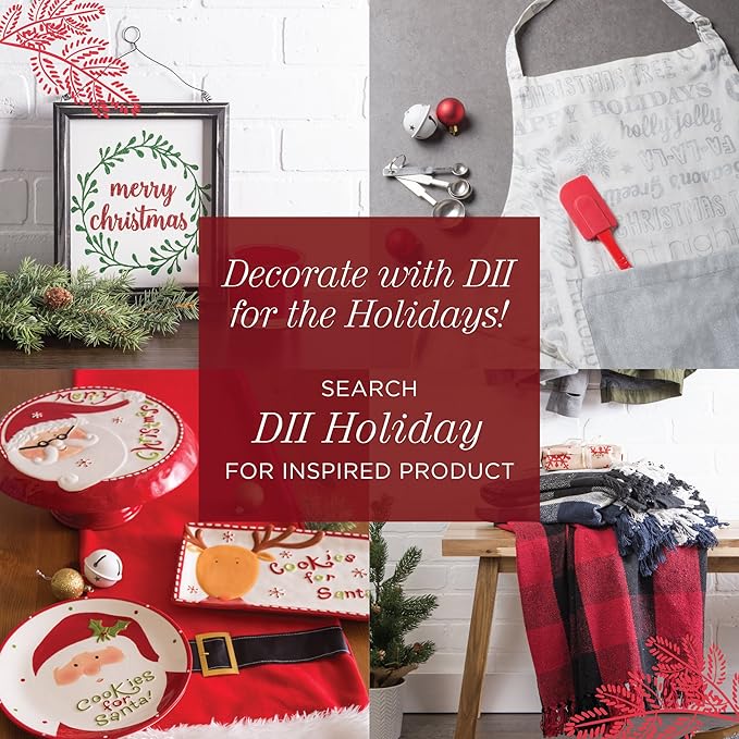 DII 100% Cotton Solid Chambray Kitchen Set, Potholders, Natural, 2 Piece