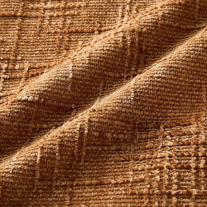 Fall Decorative Couch Throw Pillow Covers 24x24 Set of 2 Rust Soft Chenille Pillow Covers Neutral Textured Boho Cushion Covers for Modern Farmhouse Sofa Bedroom Living Room Decor SY008-B24