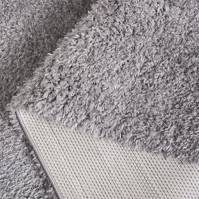 SAFAVIEH Lindsay Shag Collection Runner Rug - 8' Runner, Dark Grey, Contemporary Design, Ideal for High Traffic Areas in Hallway, Bathroom & Kitchen (LNS560G-28)