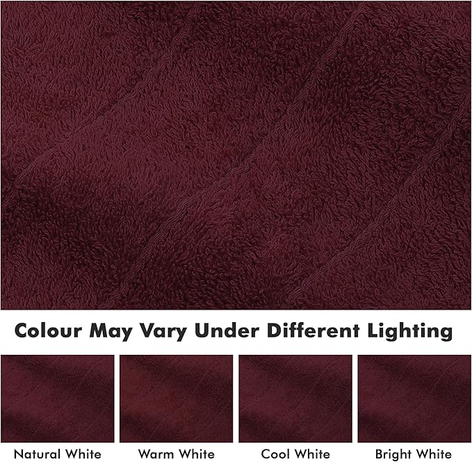Bath Sheets – Extra Large Bathroom Sheet Set – Pack of 2 Jumbo Towels Burgundy (71x35in) – 100% Cotton Soft Quick Dry Large Bath Towels for Adults Hotel Spa Bathroom Use