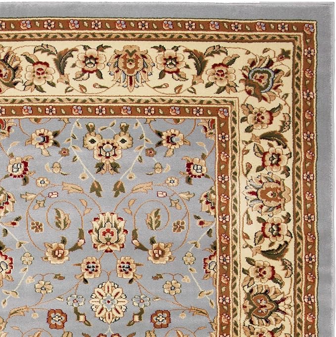 SAFAVIEH Lyndhurst Collection Runner Rug - 2'3" x 13', Light Blue & Ivory, Traditional Oriental Design, Non-Shedding & Easy Care, Ideal for High Traffic Areas in Living Room, Bedroom (LNH312B)