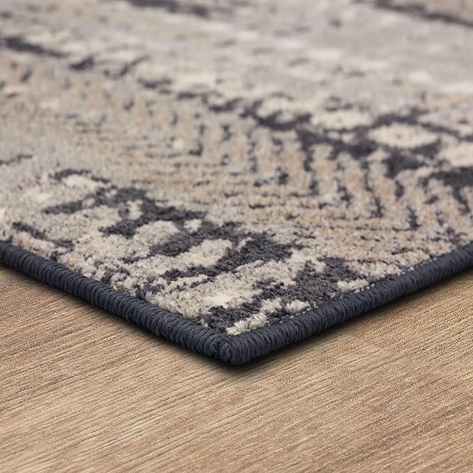 Mohawk Home Dutton Modern Abstract Stripe Gray 2' 1" x 3' 8" Area Rug Perfect for Kitchen, Living Room, Dining Room