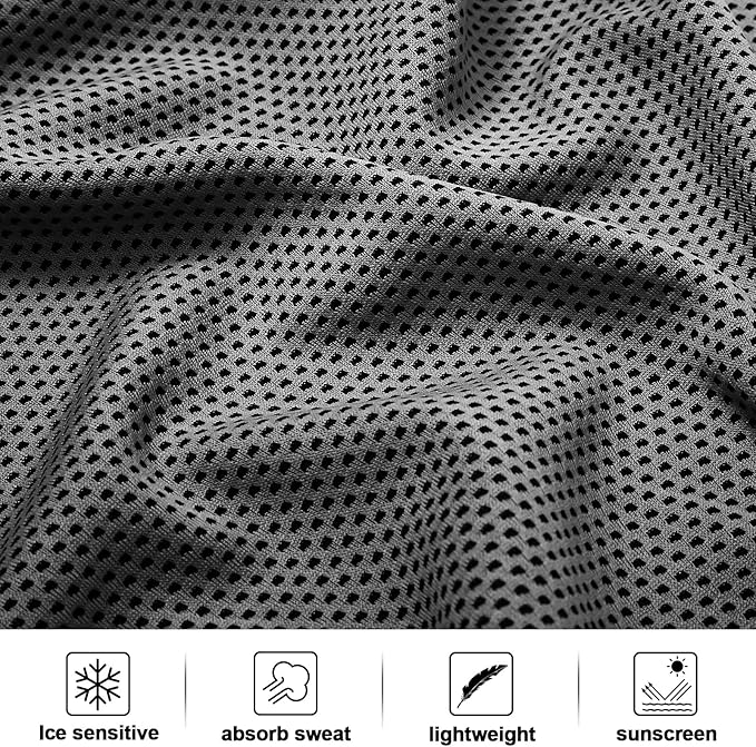 Cooling Towel Bulk - Neck & Face Cool Chilly Towels Microfiber Breathable Sport Sweat Rag for Gym, Yoga, Travel, Camping, Running, Outdoor
