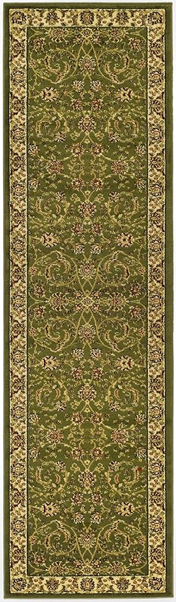 SAFAVIEH Lyndhurst Collection Runner Rug - 2'3" x 6', Sage & Ivory, Traditional Oriental Design, Non-Shedding & Easy Care, Ideal for High Traffic Areas in Living Room, Bedroom (LNH219B)