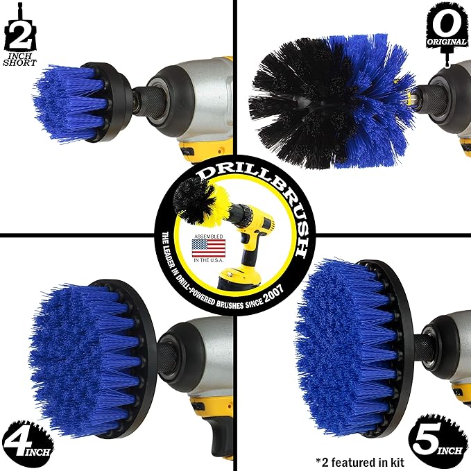 Boat Brush Scrubbing Accessories - Aquatic Cleaning Supplies - Boat Hull Cleaning Brush Set - Barnacle Remover - Boat Deck Brush - Tank Cleaning Tool Set - Fish Tank Scrubbing Brush - Boat Brush Set