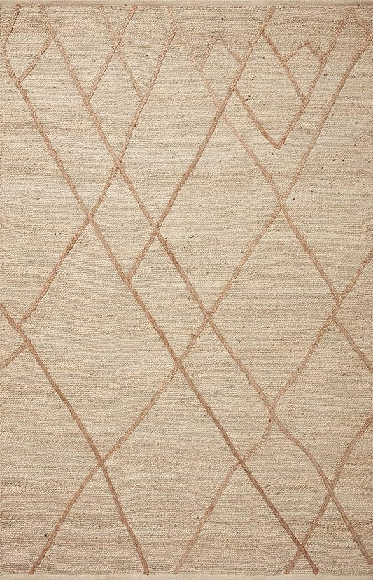 Loloi Bodhi Collection BOD-01 Ivory/Natural 3'-6" x 5'-6" Accent Rug