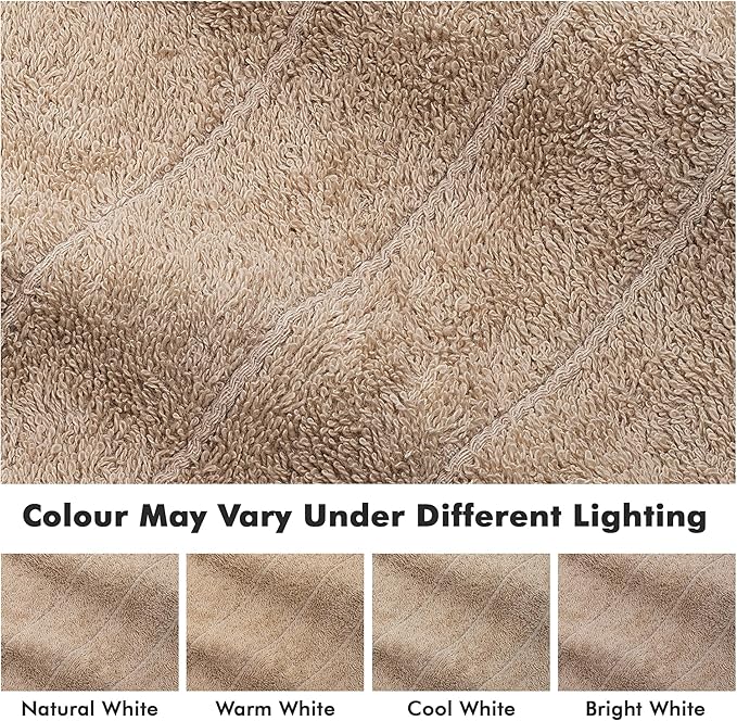 Bath Sheets – Extra Large Bathroom Sheet Set – Pack of 2 Jumbo Towels Beige (71x35in) – 100% Cotton Soft Quick Dry Large Bath Towels for Adults Hotel Spa Bathroom Use