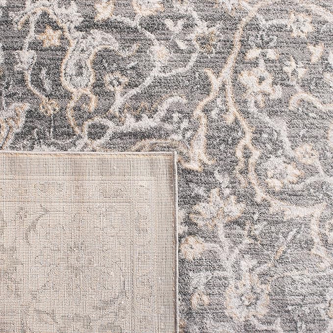 SAFAVIEH Isabella Collection Accent Rug - 2'2" x 5', Grey & Dark Grey, Oriental Design, Non-Shedding & Easy Care, Ideal for High Traffic Areas in Entryway, Living Room, Bedroom (ISA912H)