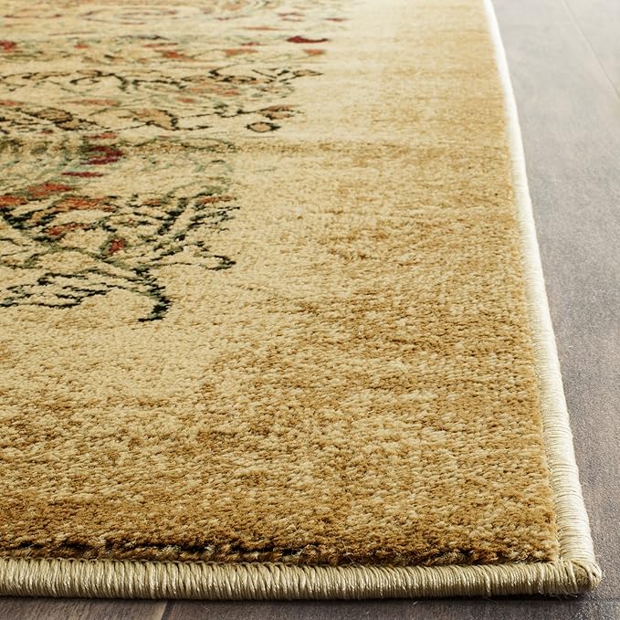 SAFAVIEH Lyndhurst Collection Runner Rug - 2'3" x 12', Beige & Multi, Traditional Paisley Design, Non-Shedding & Easy Care, Ideal for High Traffic Areas in Living Room, Bedroom (LNH224A)