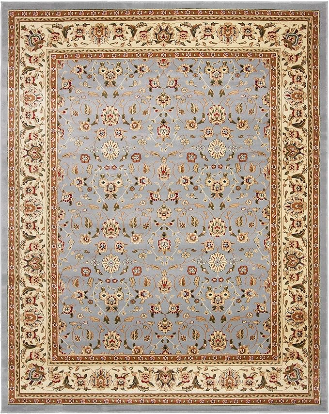 SAFAVIEH Lyndhurst Collection Area Rug - 6' x 9', Light Blue & Ivory, Traditional Oriental Design, Non-Shedding & Easy Care, Ideal for High Traffic Areas in Living Room, Bedroom (LNH312B)