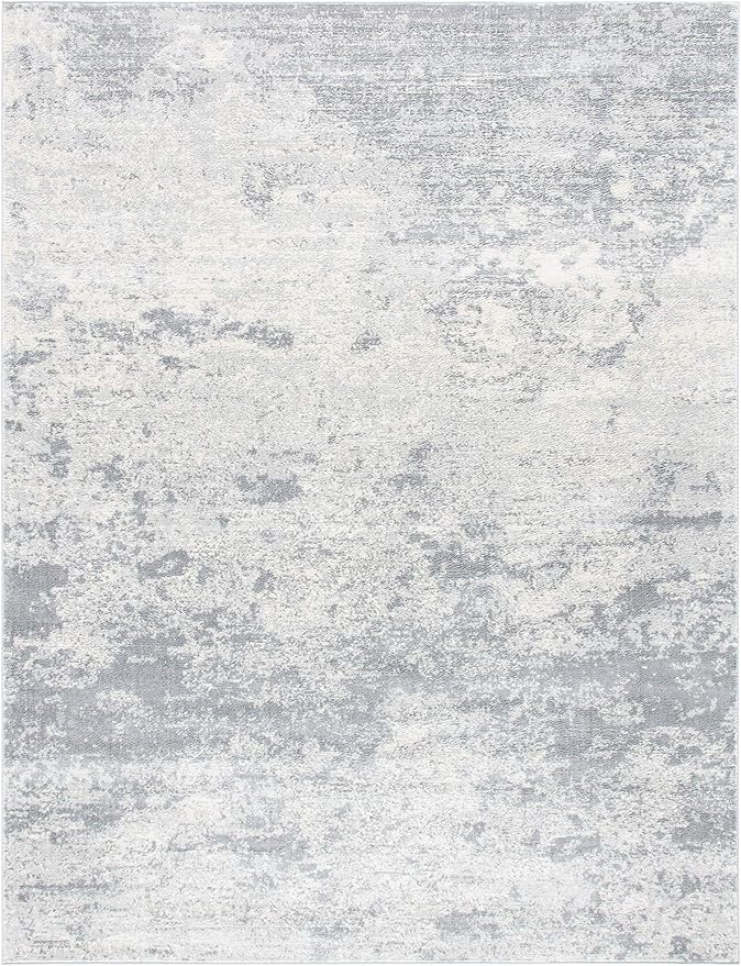 SAFAVIEH Brentwood Collection X-Large Area Rug - 11' x 15', Grey & Ivory, Modern Abstract Design, Non-Shedding & Easy Care, Ideal for High Traffic Areas in Living Room, Bedroom (BNT822H)