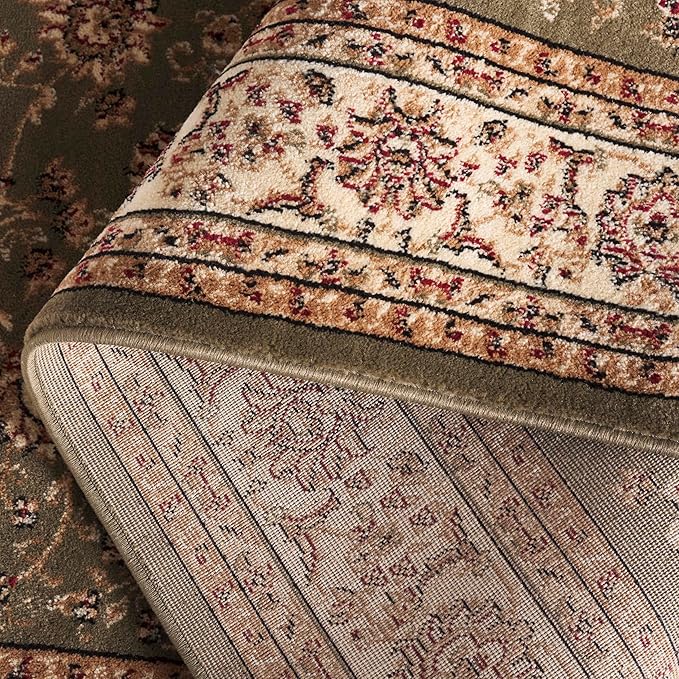 SAFAVIEH Lyndhurst Collection Runner Rug - 2'3" x 16', Sage & Ivory, Traditional Oriental Design, Non-Shedding & Easy Care, Ideal for High Traffic Areas in Living Room, Bedroom (LNH219B)