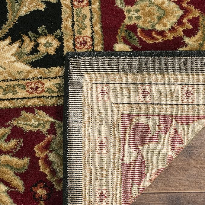 SAFAVIEH Lyndhurst Collection Accent Rug - 3'3" x 5'3", Black & Red, Traditional Oriental Design, Non-Shedding & Easy Care, Ideal for High Traffic Areas in Entryway, Living Room, Bedroom (LNH212G)