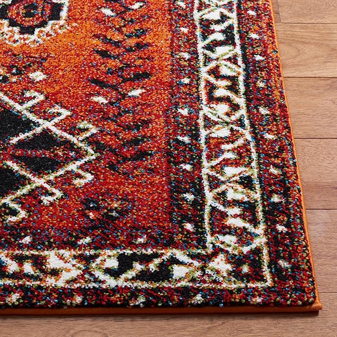 SAFAVIEH Vintage Hamadan Collection Accent Rug - 2'3" x 4', Orange & Red, Traditional Persian Design, Non-Shedding & Easy Care, Ideal for High Traffic Areas in Entryway, Living Room, Bedroom (VTH293P)