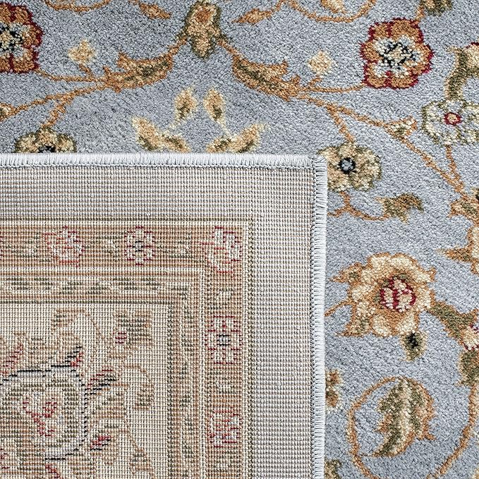 SAFAVIEH Lyndhurst Collection Area Rug - 10' x 14', Light Blue & Ivory, Traditional Oriental Design, Non-Shedding & Easy Care, Ideal for High Traffic Areas in Living Room, Bedroom (LNH312B)