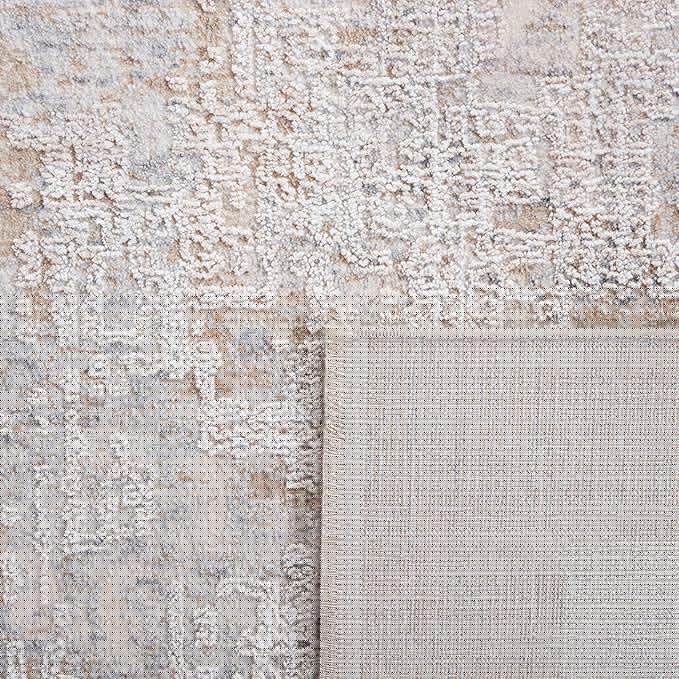 SAFAVIEH Marmara Collection Accent Rug - 2'6" x 4', Grey & Beige Blue, Modern Design, Non-Shedding & Easy Care, Ideal for High Traffic Areas in Entryway, Living Room, Bedroom (MRM314F)