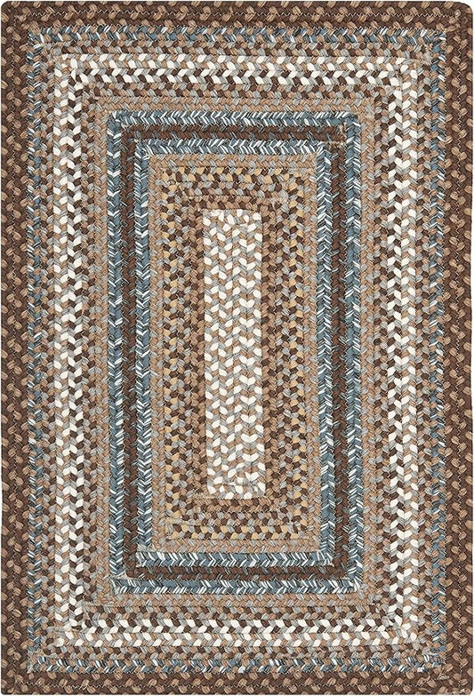 SAFAVIEH Washable Rug Outdoor Braided Collection - 2'6" x 4', Brown & Multi, Handmade & Reversible, Non-Shedding & Easy to Clean, Entryway, Front Door, Kitchen, Mudroom (BRD313A)