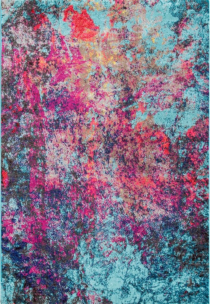 nuLOOM Reva Colorful Abstract Area Rug, 10x14, Multi