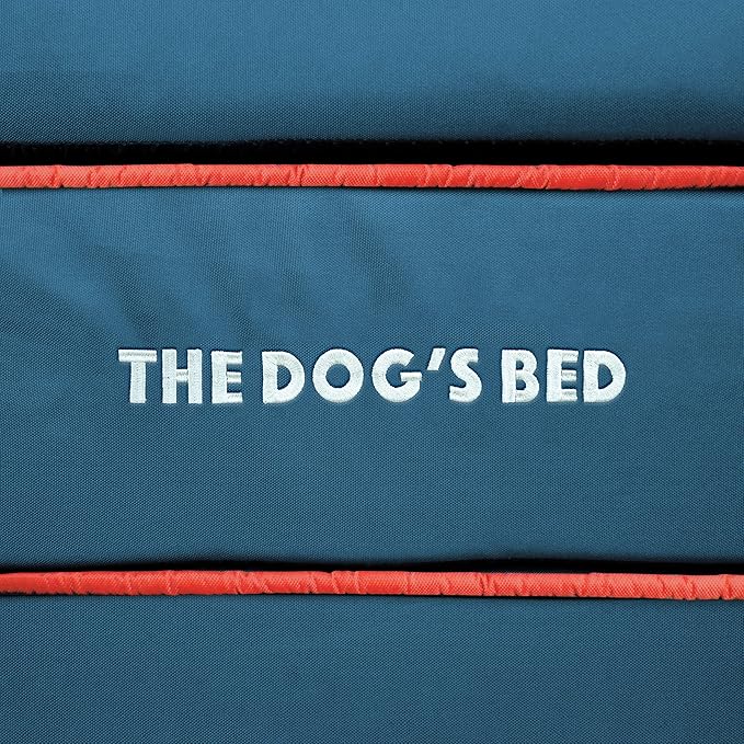 The Dog’s Bed Orthopedic Memory Foam Dog Bed, XXXL Blue/Red, Pain Relief for Arthritis, Hip & Elbow Dysplasia, Post Surgery, Lameness, Supportive, Calming, Waterproof Washable Cover