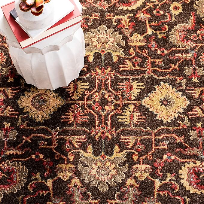 SAFAVIEH Mahal Collection Accent Rug - 3' x 5', Brown & Beige, Traditional Oriental Design, Non-Shedding & Easy Care, Ideal for High Traffic Areas in Entryway, Living Room, Bedroom (MAH693T)