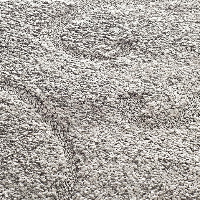 SAFAVIEH Florida Shag Collection Runner Rug - 2'3" x 13', Grey, Scroll Design, Non-Shedding & Easy to Clean, High-Low Plush Pile, Ideal for Bedroom, Foyer, Hallway (SG455-8013)