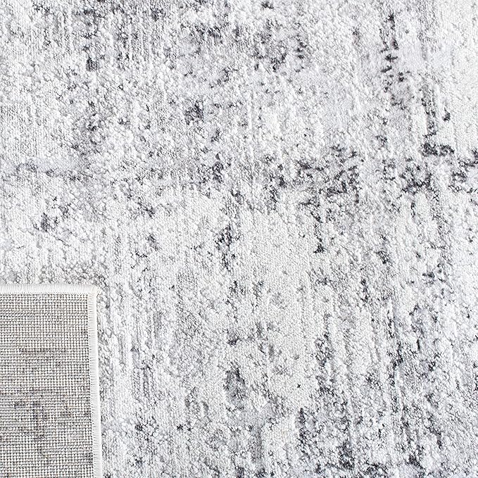 SAFAVIEH Amelia Collection Accent Rug - 2'2" x 4', Ivory & Grey, Modern Abstract Design, Non-Shedding & Easy Care, Ideal for High Traffic Areas in Entryway, Living Room, Bedroom (ALA700C)