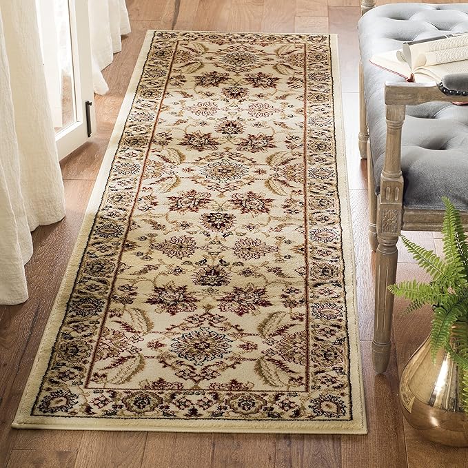 SAFAVIEH Lyndhurst Collection Runner Rug - 2'3" x 16', Ivory & Ivory, Traditional Oriental Design, Non-Shedding & Easy Care, Ideal for High Traffic Areas in Living Room, Bedroom (LNH216A)