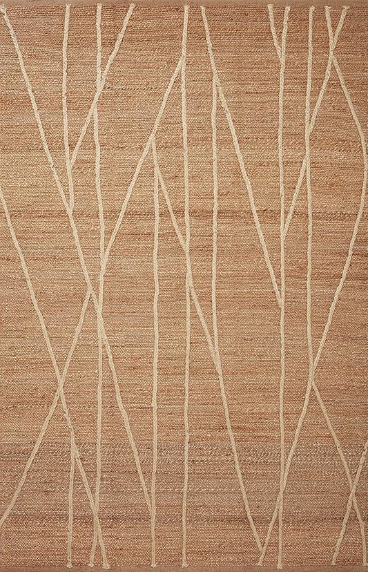Loloi Bodhi Collection BOD-03 Natural/Ivory 2'-0" x 5'-0" Accent Rug