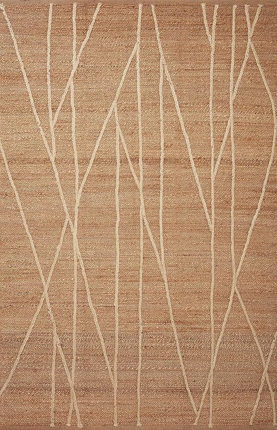 Loloi Bodhi Collection BOD-03 Natural/Ivory 7'-9" x 9'-9" Area Rug