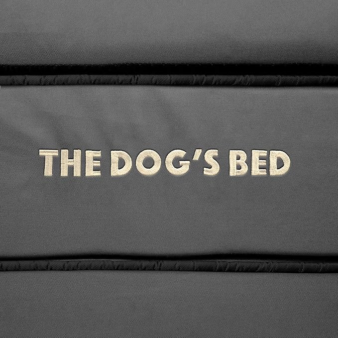 The Dog’s Bed, Orthopedic Standard Foam Waterproof Dog Bed with Standard Support, XXL Grey with Black Trim, Waterproof, Supportive Dog Bed with Replaceable Covers