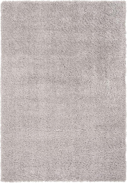 SAFAVIEH Fontana Shag Collection Accent Rug - 2'3" x 4', Grey, Solid Design, Non-Shedding & Easy Care, 2-inch Thick Ideal for High Traffic Areas in Entryway, Living Room, Bedroom (FNT800F)