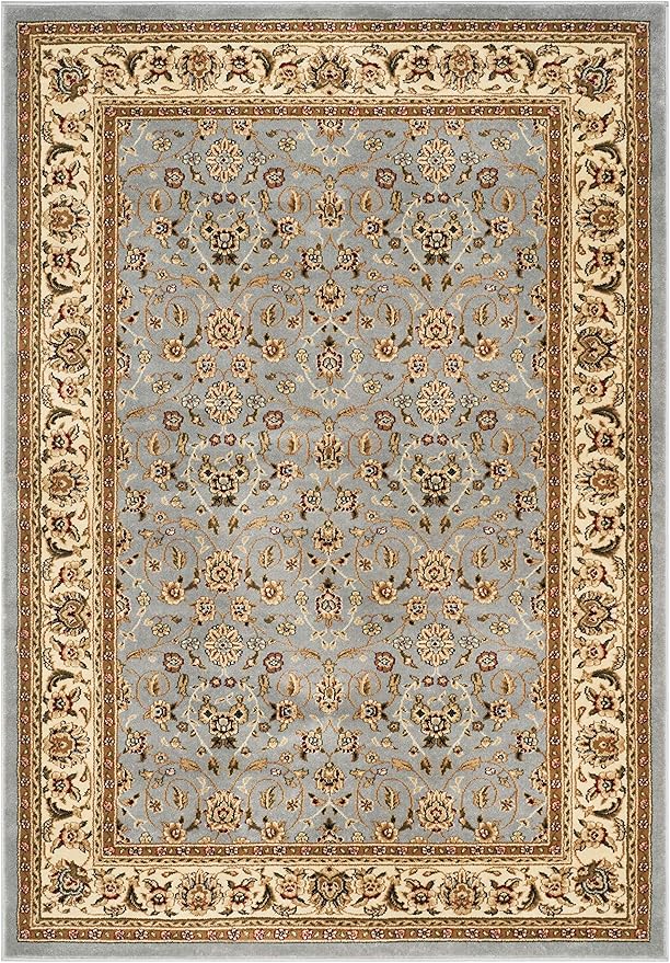 SAFAVIEH Lyndhurst Collection Area Rug - 5'3" x 7'6", Light Blue & Ivory, Traditional Oriental Design, Non-Shedding & Easy Care, Ideal for High Traffic Areas in Living Room, Bedroom (LNH312B)