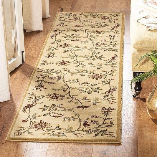 SAFAVIEH Lyndhurst Collection Runner Rug - 2'3" x 6', Ivory & Multi, Non Shedding & Easy Care, Ideal for Living Room, Hallway, Foyer, Bedroom (LNH552-1291-26)