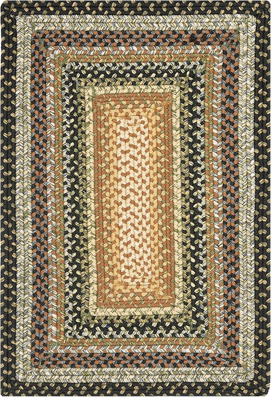 SAFAVIEH Washable Rug Outdoor Braided Collection - 2'6" x 4', Multi, Handmade & Reversible, Non-Shedding & Easy to Clean, Entryway, Front Door, Kitchen, Mudroom (BRD308A)