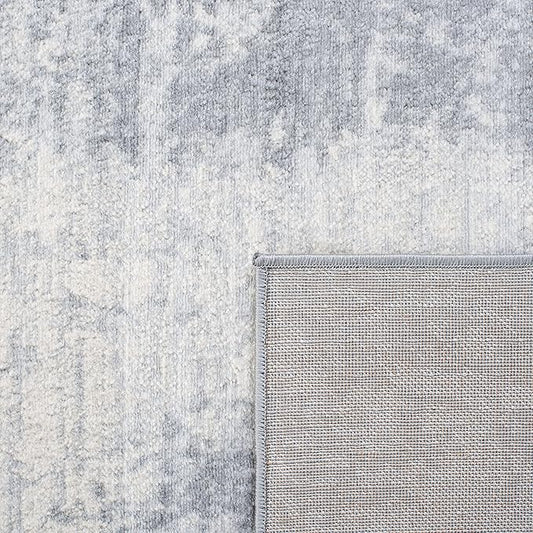 SAFAVIEH Jasper Collection Accent Rug - 2' x 4', Light Grey & Ivory, Modern Abstract Design, Non-Shedding & Easy Care, Ideal for High Traffic Areas in Entryway, Living Room, Bedroom (JSP101F)