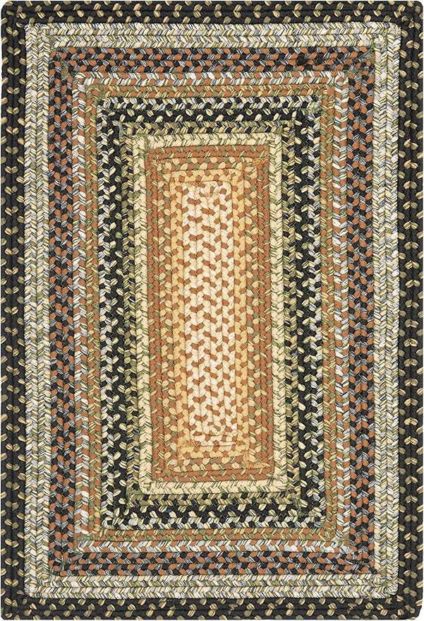 SAFAVIEH Washable Rug Outdoor Braided Collection - 2'6" x 4', Multi, Handmade & Reversible, Non-Shedding & Easy to Clean, Entryway, Front Door, Kitchen, Mudroom (BRD308A)